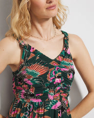 PARROT-ISE LUSH EMERALD - Midi Bra Dress