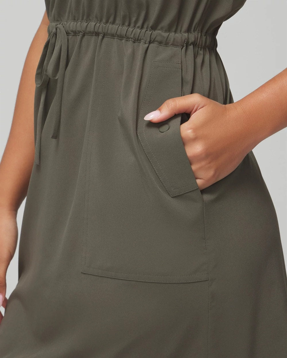 DARK GRAY OLIVE - Tank Cargo Dress