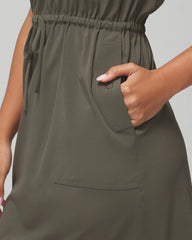 DARK GRAY OLIVE - Tank Cargo Dress