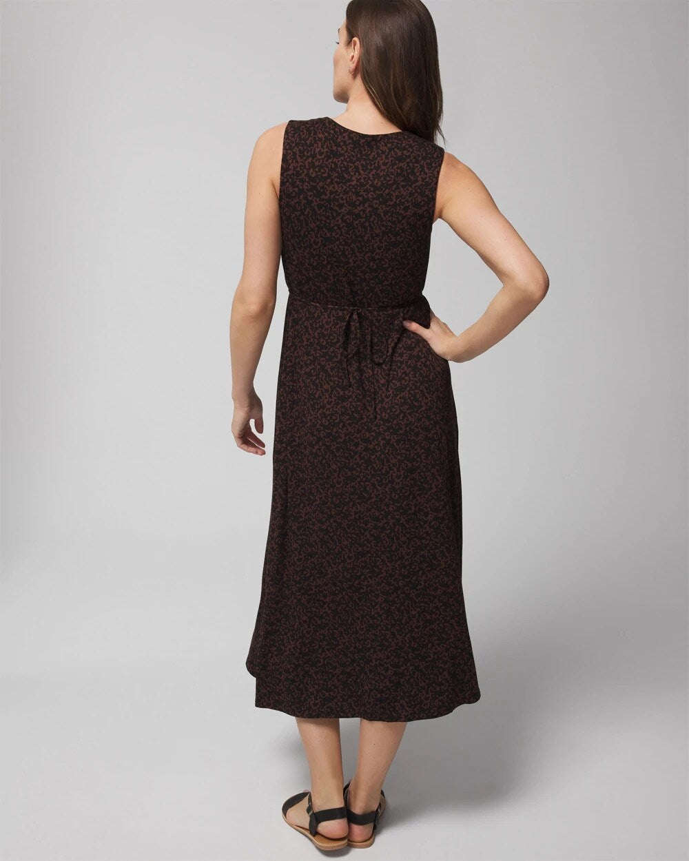 FLEETING FORMS DOLCE VIDA - Tie Back Midi Dress