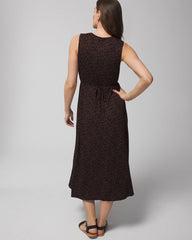 FLEETING FORMS DOLCE VIDA - Tie Back Midi Dress