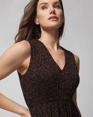 FLEETING FORMS DOLCE VIDA - Tie Back Midi Dress