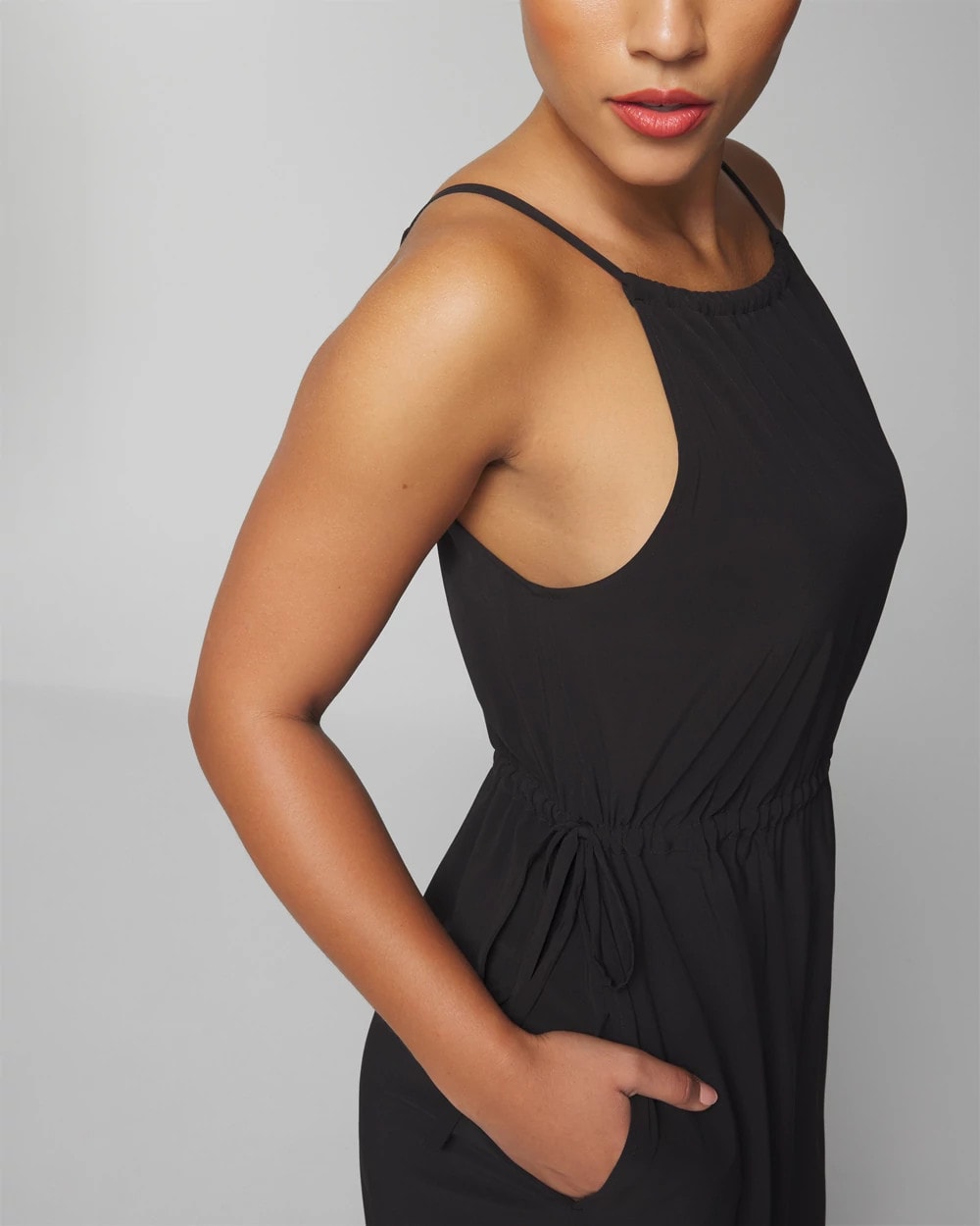 BLACK - Relaxed Travel Bra Dress
