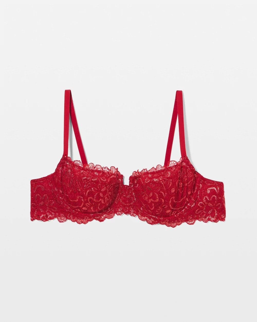 PAINT THE TOWN RED LUREX - Soma Unlined Lace Balconette Bra