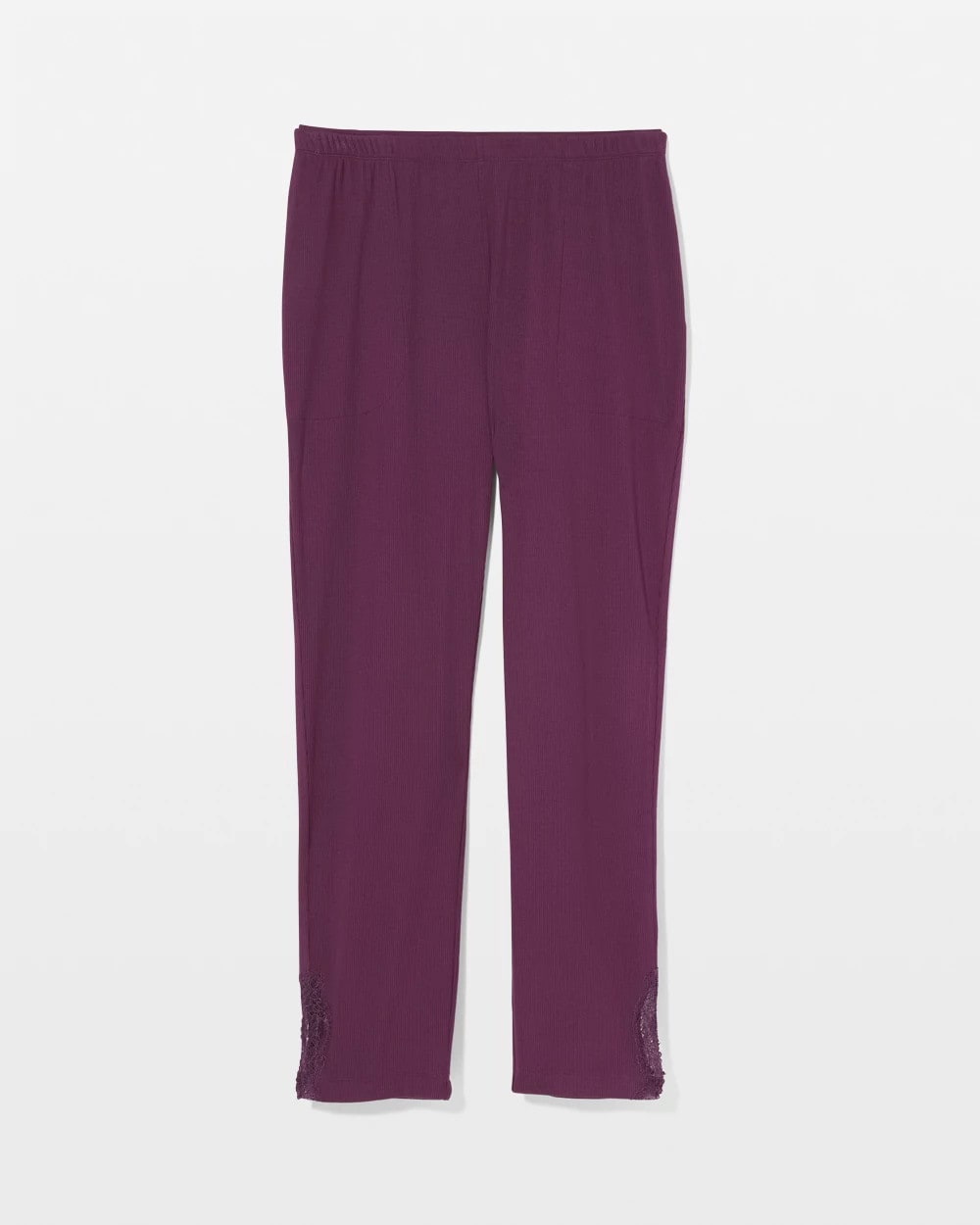 BLACKBERRY WINE - Rib Ankle Pajama Pants