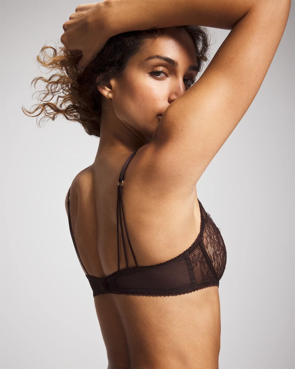 CHOCOLATE PLUM - Soma’s Sexiest Eyelash Lace Balconette Bra