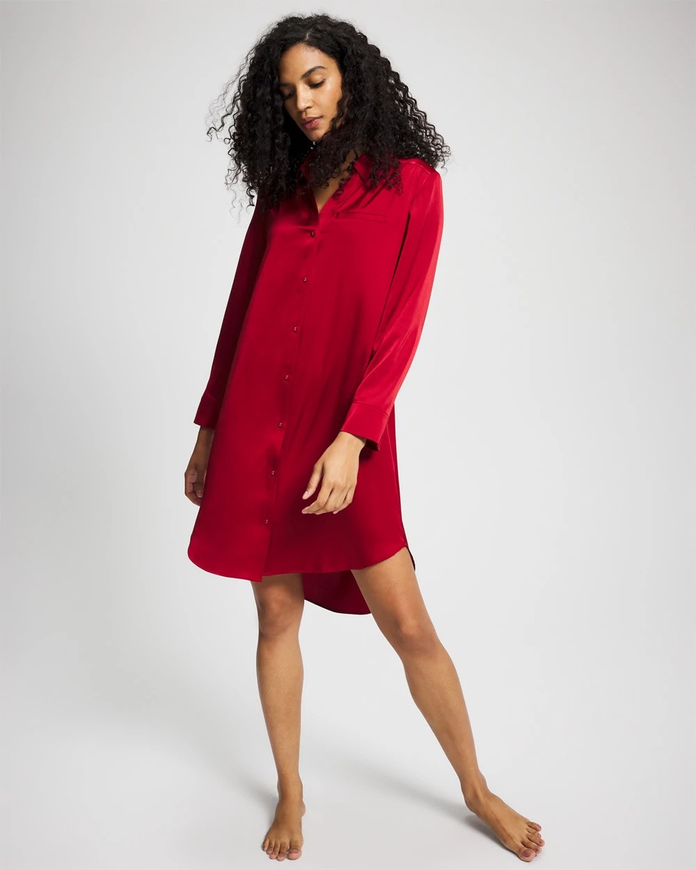 PAINT THE TOWN RED - Long-Sleeve Sleep Shirt