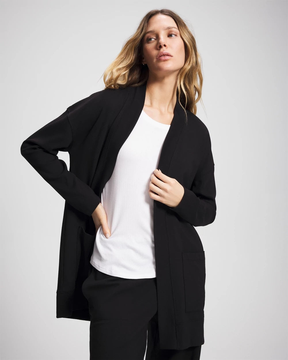 BLACK - Essential Terry Wrap