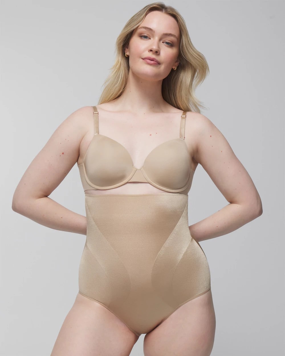 WARM AMBER - Mid-Level Shaping Vanishing Edge High-Waist Brief