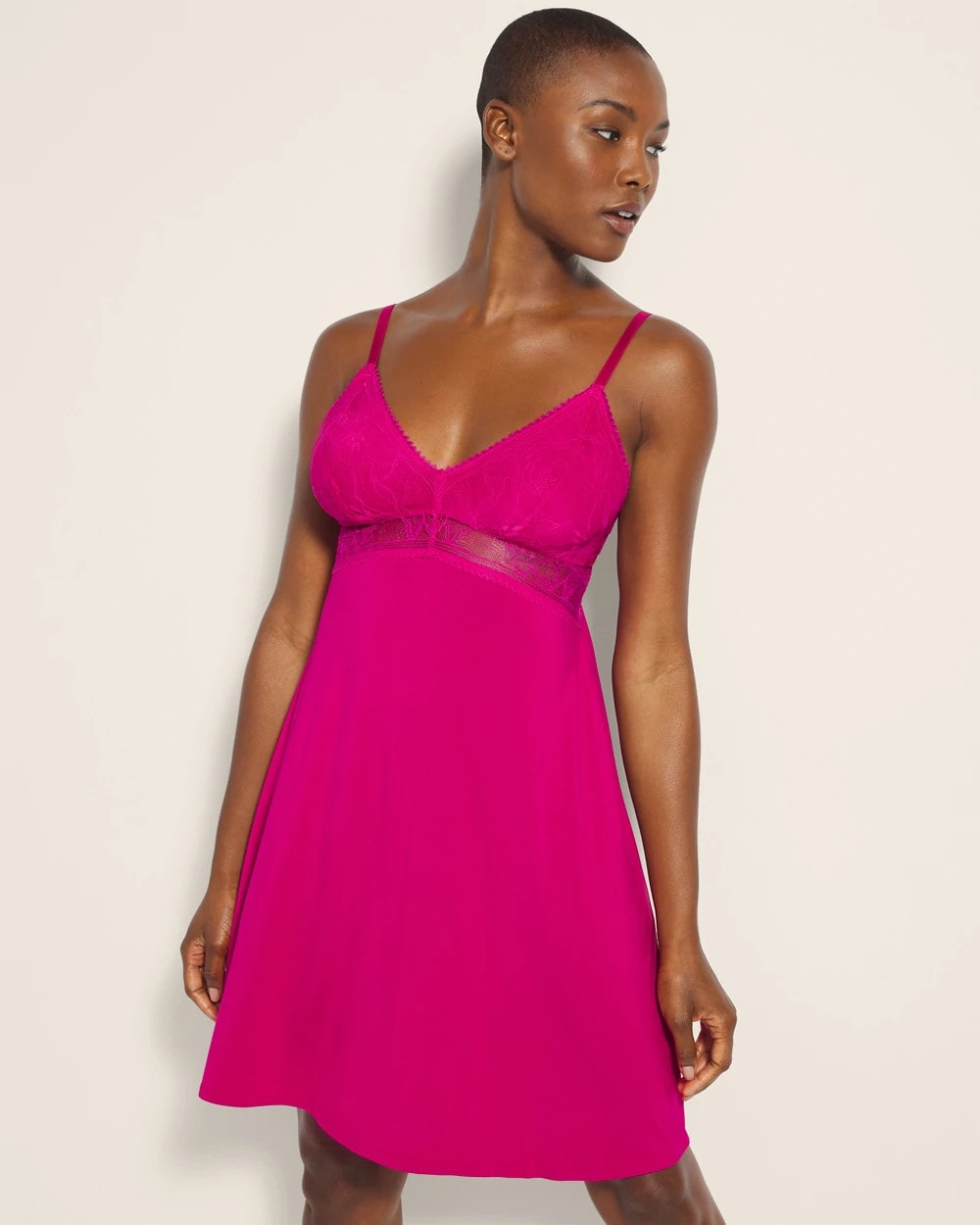PINK COSMO - Soft Support Lace Chemise