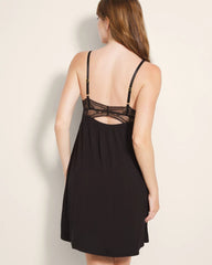 BLACK - Soft Support Lace Chemise