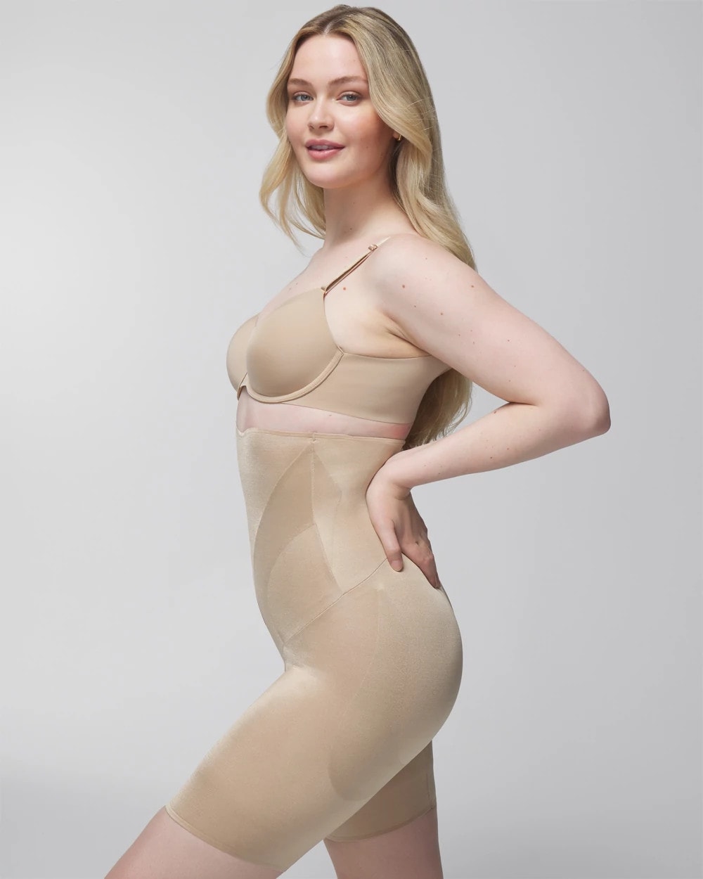 WARM AMBER - Mid-Level Shaping Vanishing Edge High-Waist Thigh Slimmer