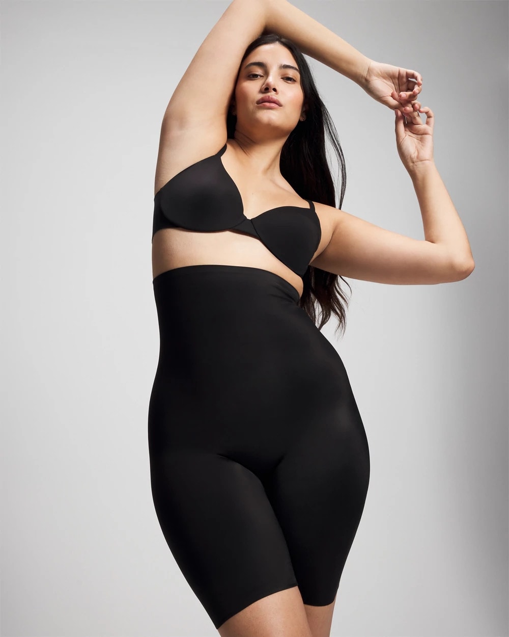 BLACK - Mid Level Cooling Super High Waist Short