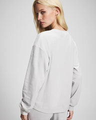 VAPOR GRAY - Velour Crewneck Sweatshirt