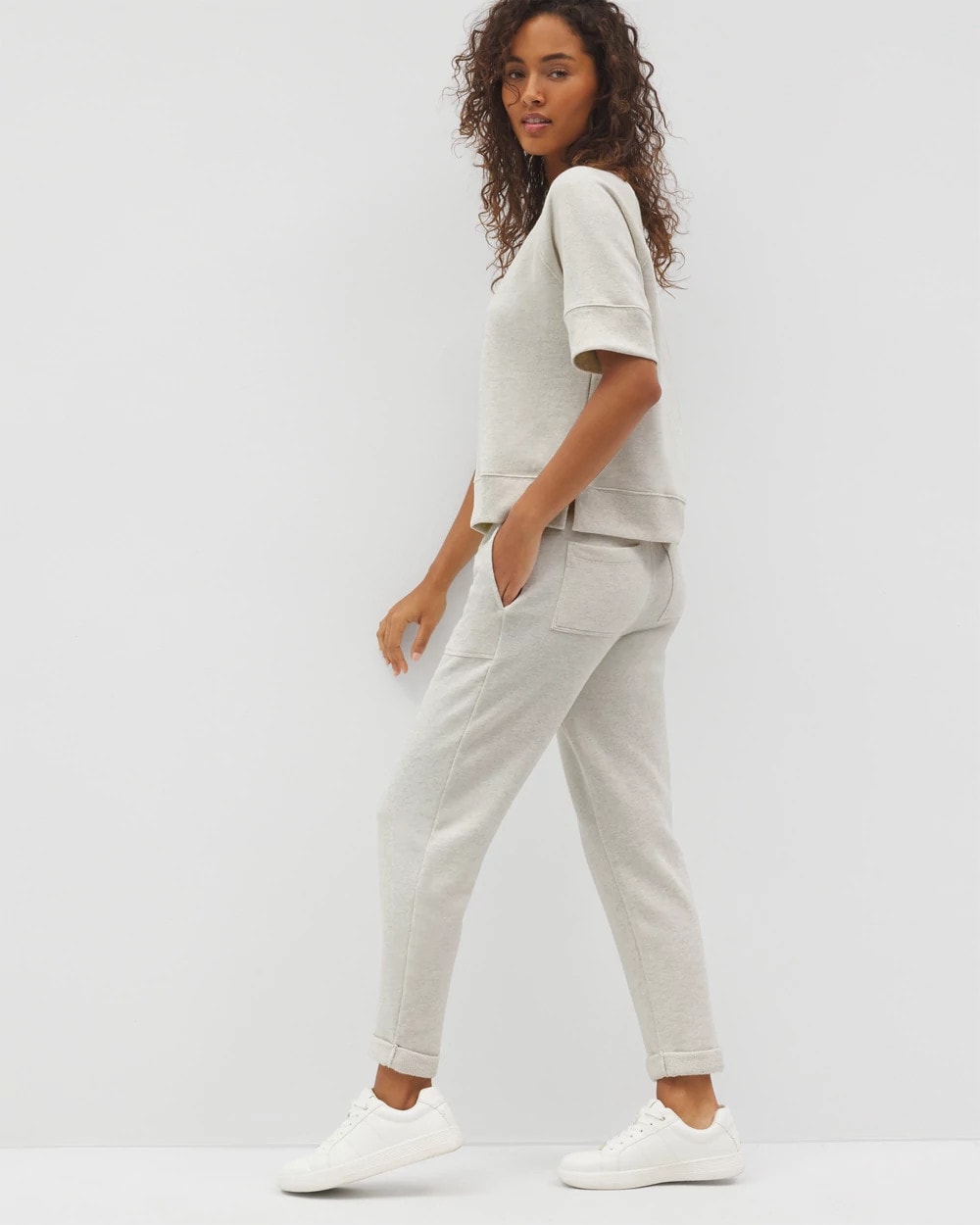 HEATHER CRYSTAL - Cropped Pants