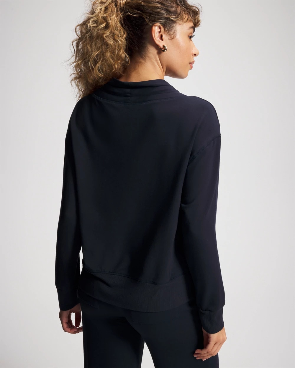 MIDNIGHT SKIES - Ultrasoft Fleece Relaxed Funnel Neck Sweatshirt