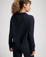 MIDNIGHT SKIES - Ultrasoft Fleece Relaxed Funnel Neck Sweatshirt