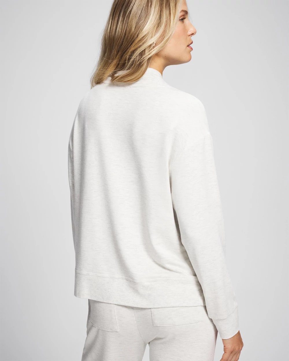 HEATHER DREAM - Ultrasoft Fleece Quarter Zip Sweatshirt