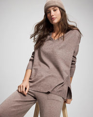 HEATHER FAWN - Premier Knit Sweater