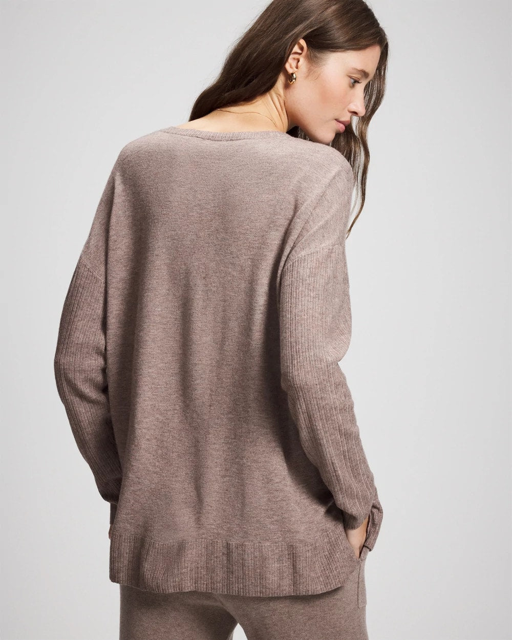 HEATHER FAWN - Premier Knit Sweater
