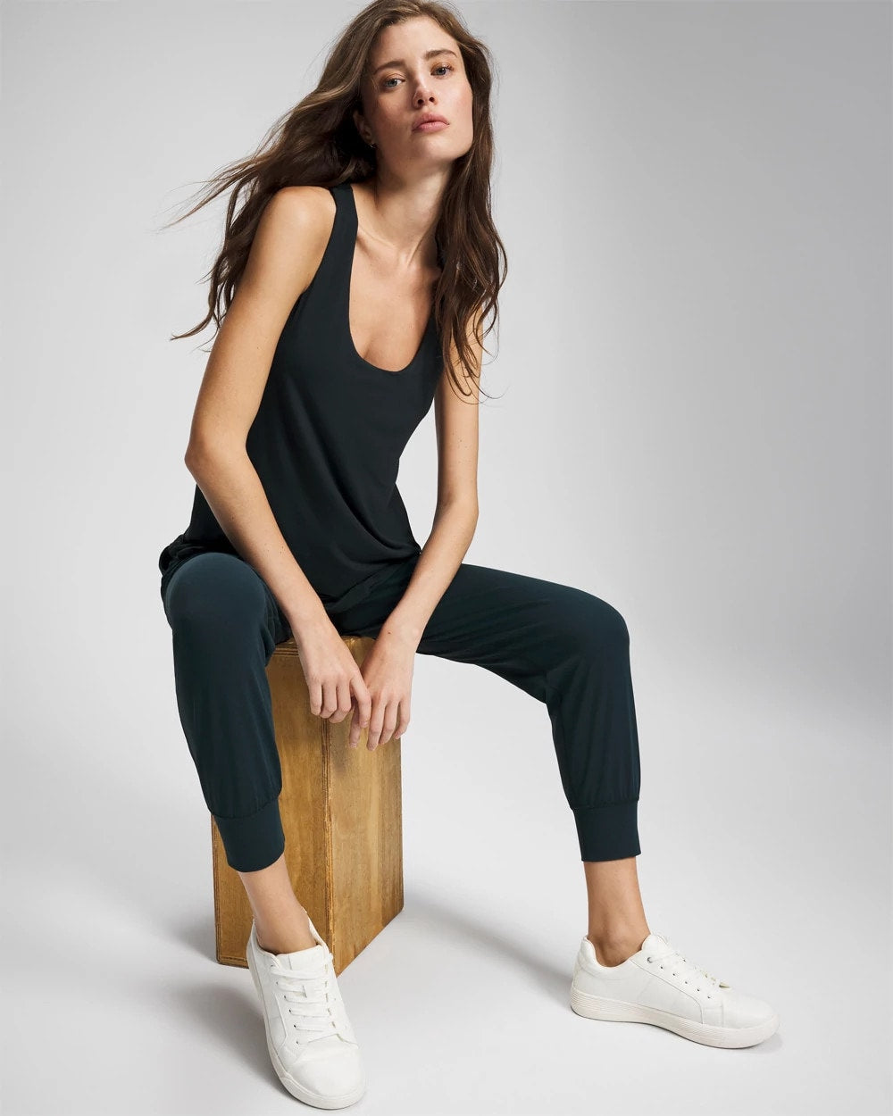 DEEPEST MARINE - Soft Jersey Racerback Bra Tank