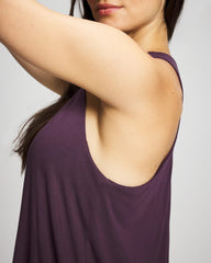 PLUM PERFECT - Soft Jersey Racerback Bra Tank