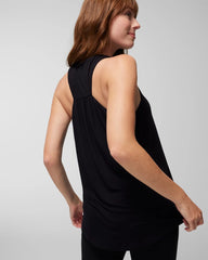 BLACK - Soft Jersey Racerback Bra Tank