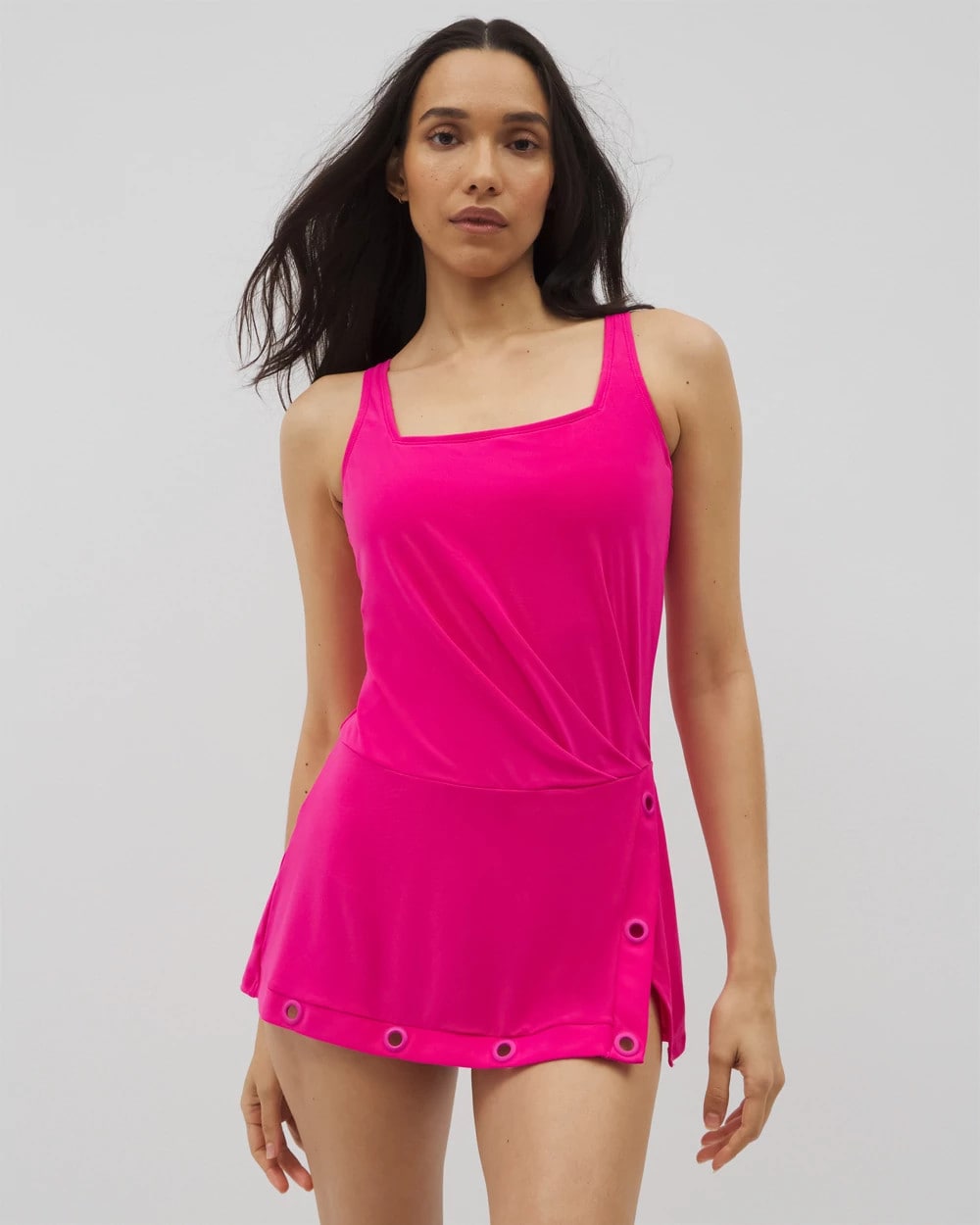DRAGON FRUIT - Beyond Control Grommets Swim Dress