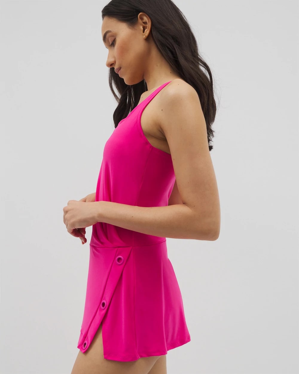 DRAGON FRUIT - Beyond Control Grommets Swim Dress