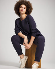 DEEP INDIGO - Essential Terry Jogger