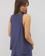 LUNAR TIDE - Crinkle Knit Tank Top