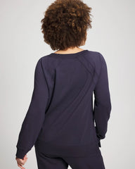 DEEP INDIGO - Essential Terry Crewneck Sweatshirt