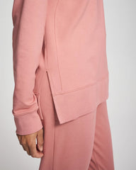 CINDER ROSE - Essential Terry Crewneck Sweatshirt