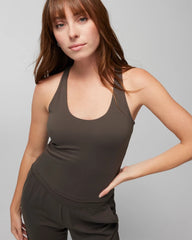 DARK GRAY OLIVE - 24/7 Racerback Bra Tank
