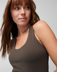 DARK GRAY OLIVE - 24/7 Racerback Bra Tank