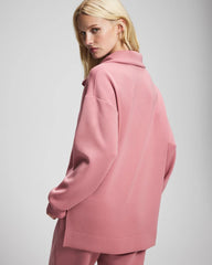 CINDER ROSE - Modern Modal Quarter Zip Sweatshirt