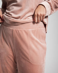 ADOBE ROSE - Velour Straight Leg Pants