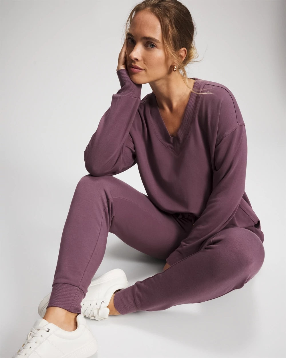 PURPLE FLINT - Ultrasoft Fleece Joggers