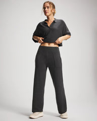 HEATHER QUARTZ - Premier Knit Sweater Wide Leg Pant