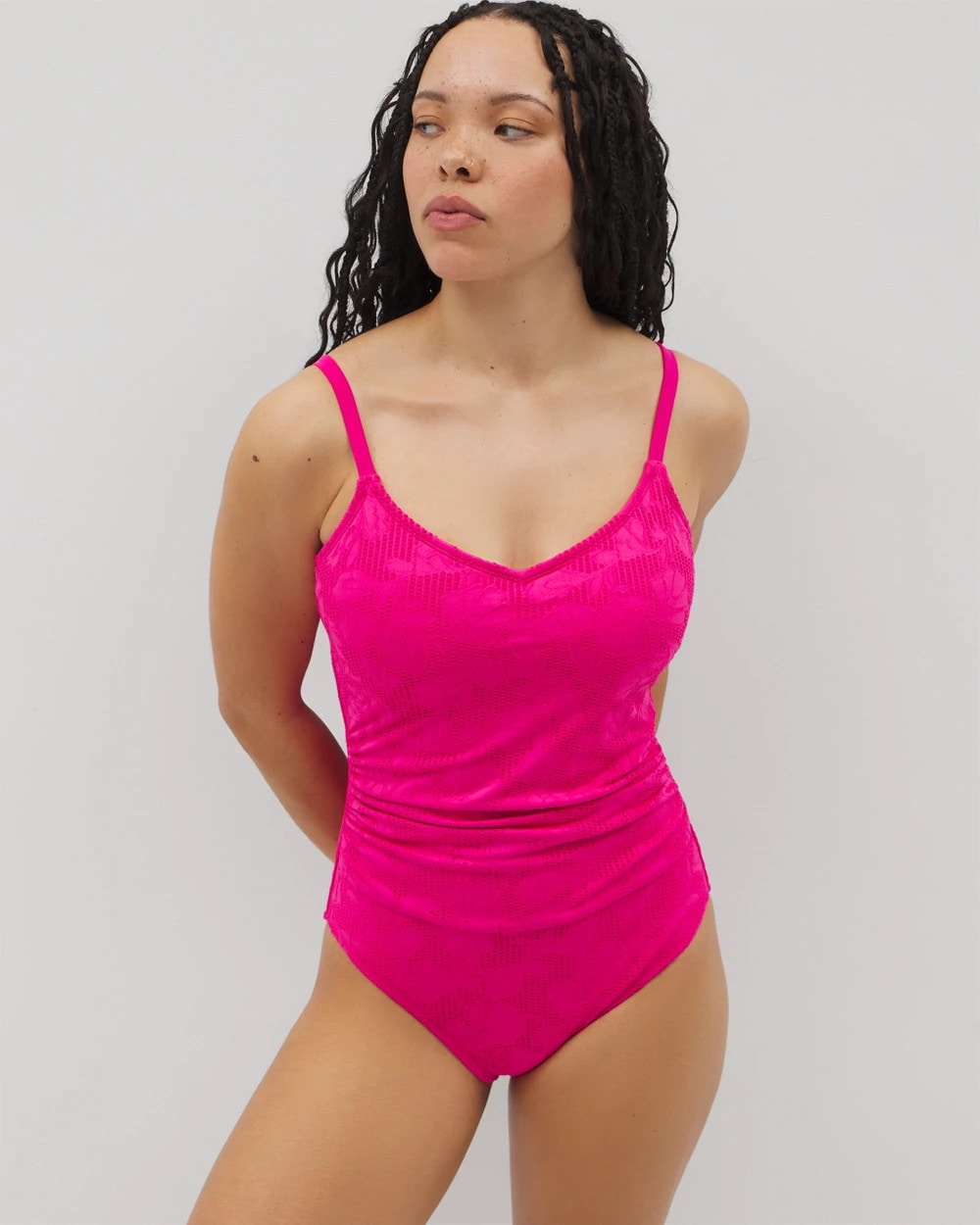 DRAGON FRUIT - Beyond Control Textured Solids One-Piece