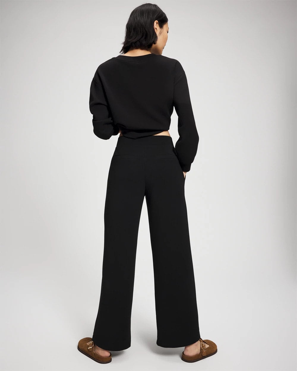 BLACK - Modern Modal Straight Leg Pant