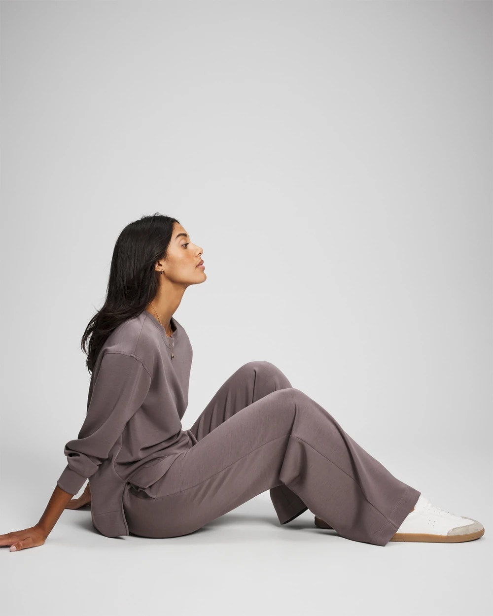 DARK TAUPE - Modern Modal Straight Leg Pant