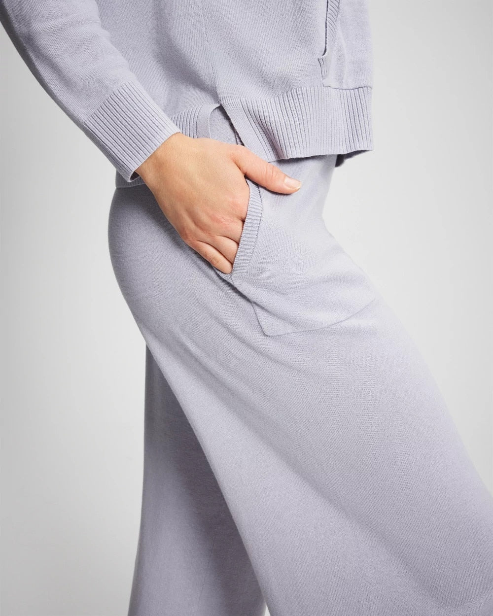 MOONSTONE - Cotton Sweater Crop Pant