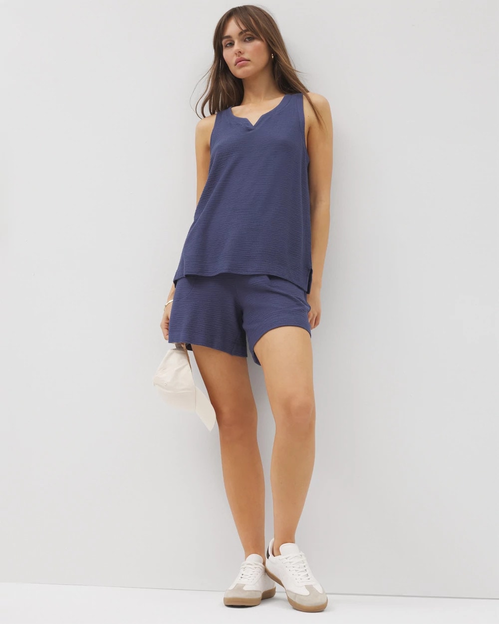LUNAR TIDE - Crinkle Knit 5 Inch Short