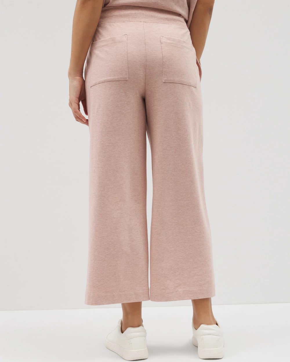 HEATHER CLAY - Wide Leg Crop Pant