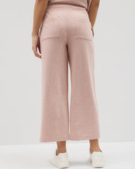 HEATHER CLAY - Wide Leg Crop Pant