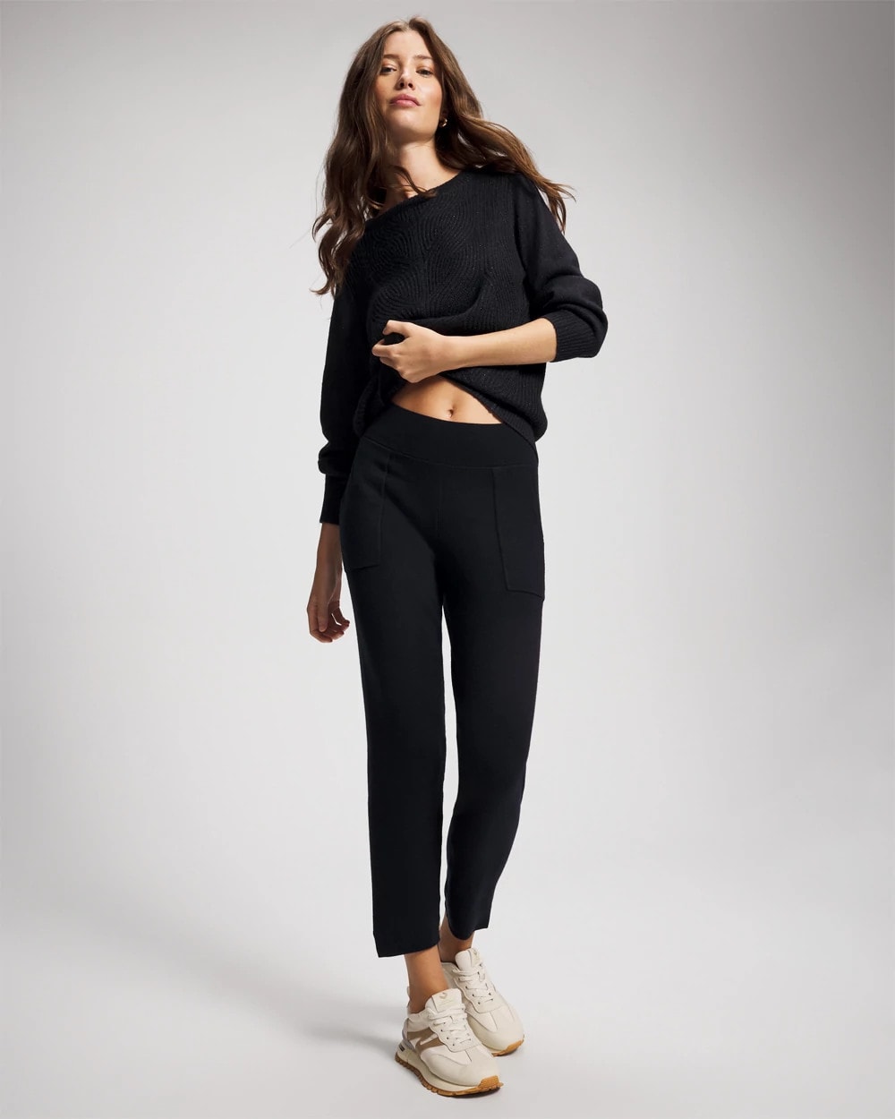 MIDNIGHT SKIES - Premier Knit Straight Leg Ankle Pant