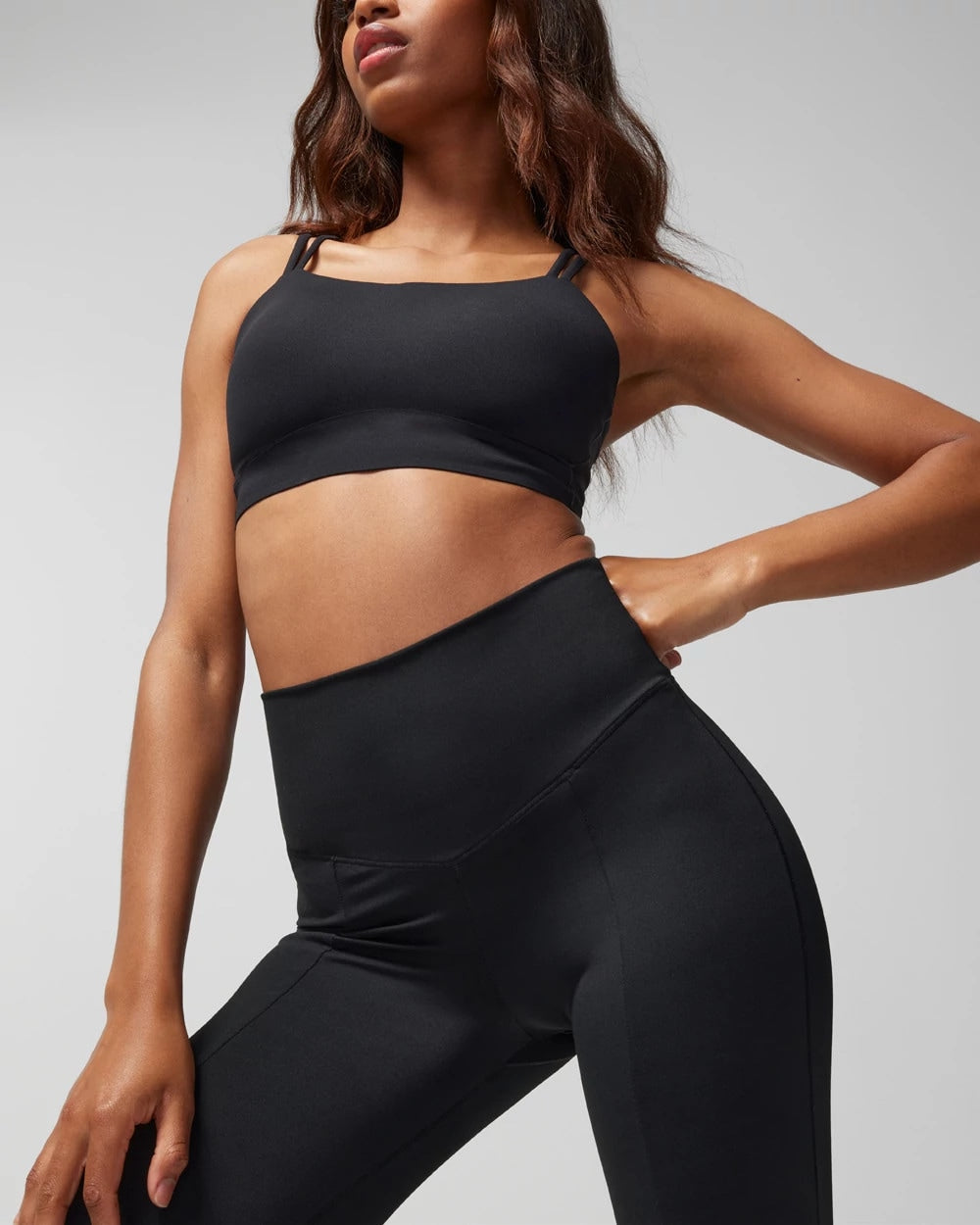 BLACK - 24/7 High-Waist Mini Flare Leggings