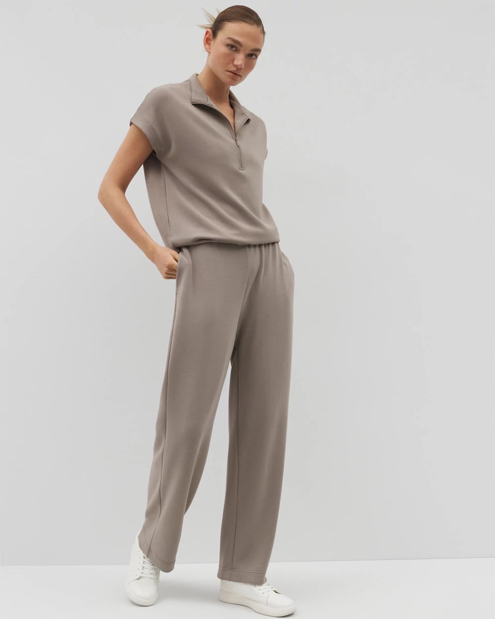 SMOKED TRUFFLE - Wide Leg Pant
