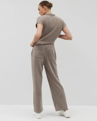 SMOKED TRUFFLE - Wide Leg Pant